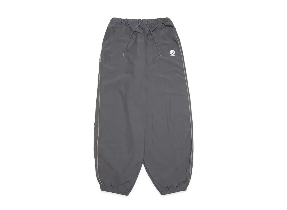 9090 N Logo Tech Nylon Track Pants "Charcoal Gray x Khaki"