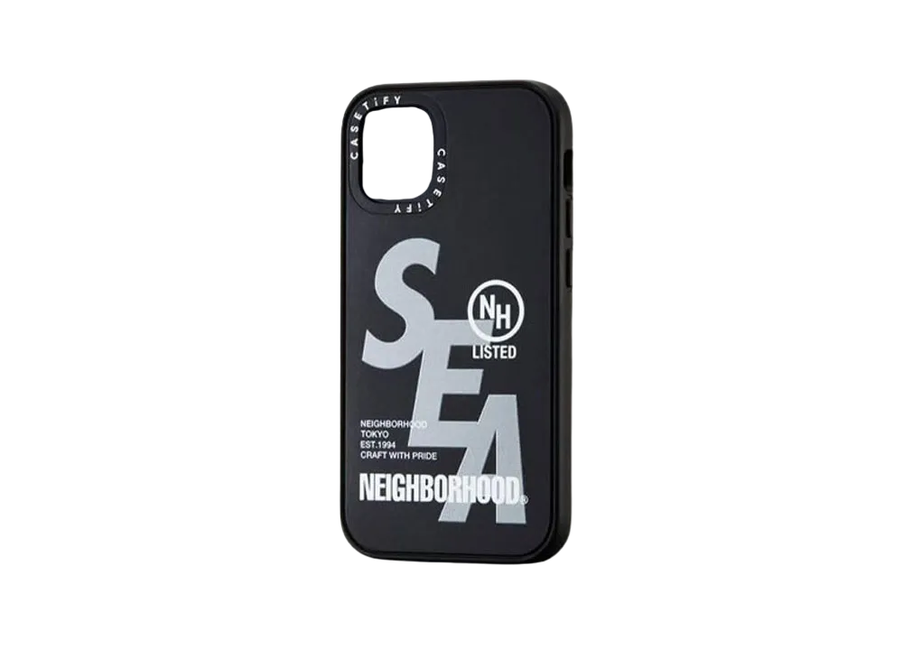 CASETiFY x Neighborhood x WIND AND SEA NHWC / P-iPhone (12Mini) "Black"