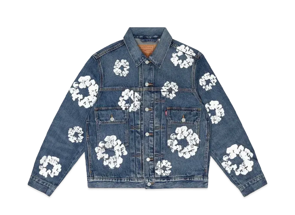 リーバイス x デニムティアーズ タイプ2 オール オーバー リース "ダーク ウォッシュ"