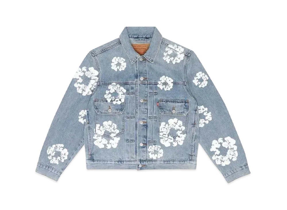 LEVI'S x Denim Tears Type-2 All Over Wreath "Light Wash"