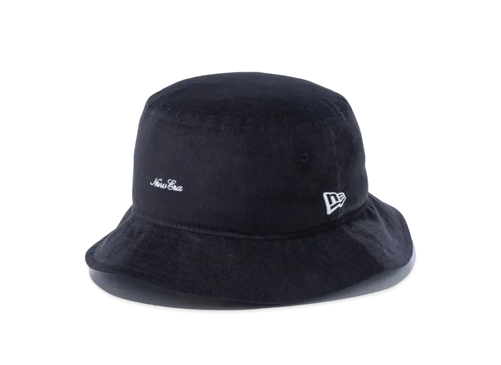NEW ERA Bucket 01 Micro Corduroy Mini Logo "Black"