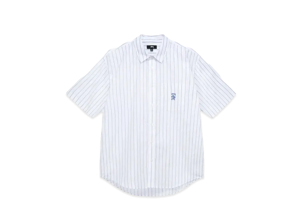 Stussy Boxy Striped Shirt "White Stripe"