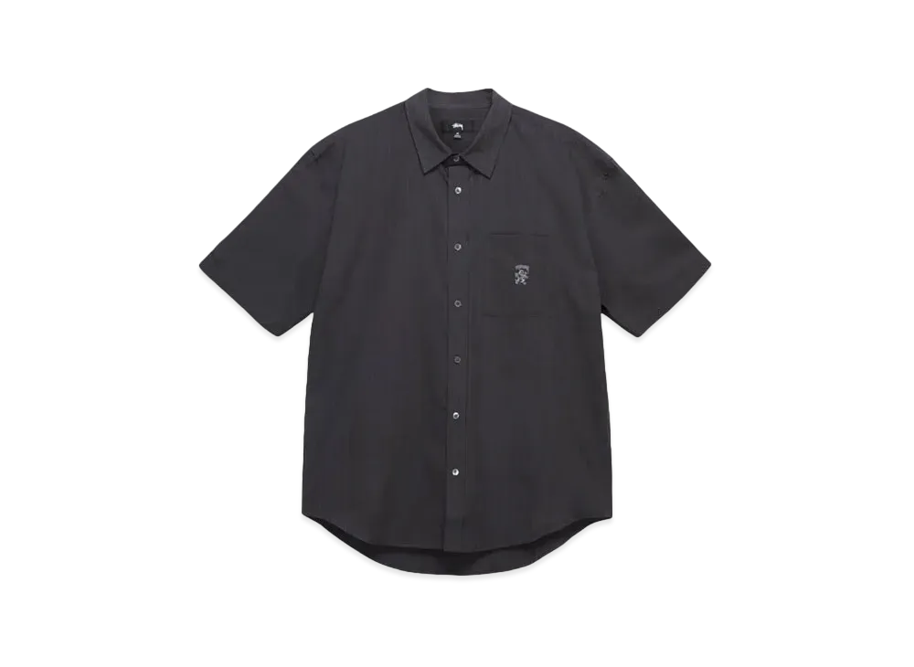 Stussy Boxy Striped Shirt "Black Stripe"