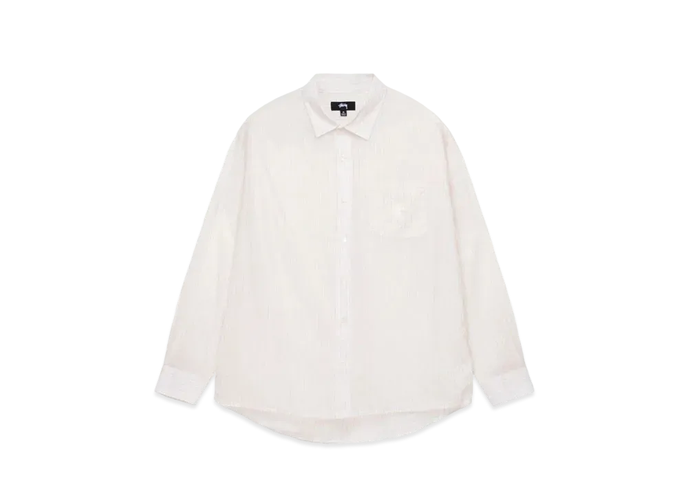 Stussy Light Weight Classic Shirt "Off White Stripe"