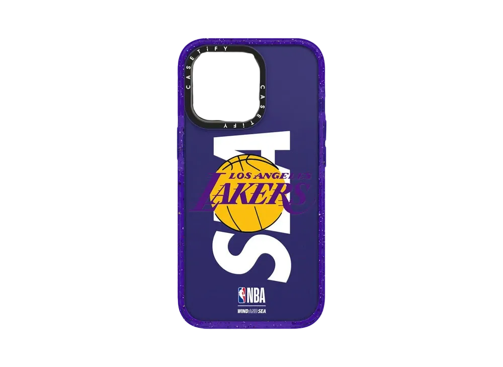 WIND AND SEA x NBA x CASETIFY (Lakers) Recasetify Impact "Peri Purple"