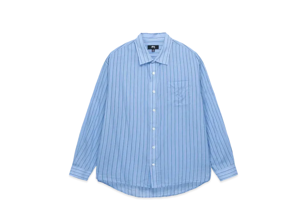 Stussy Light Weight Classic Shirt "Blue Stripe"