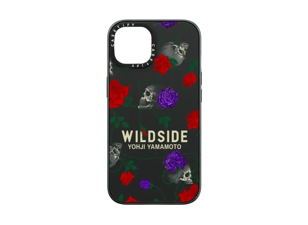 Yohji Yamamoto Wildside x CASETiFY Skull&Rose iPhone Case "Matte Black"