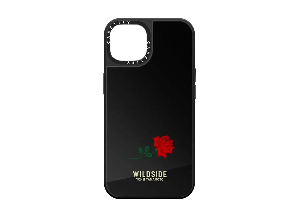 Yohji Yamamoto Wildside x CASETiFY Rose iPhone Case "Mirror/Black"