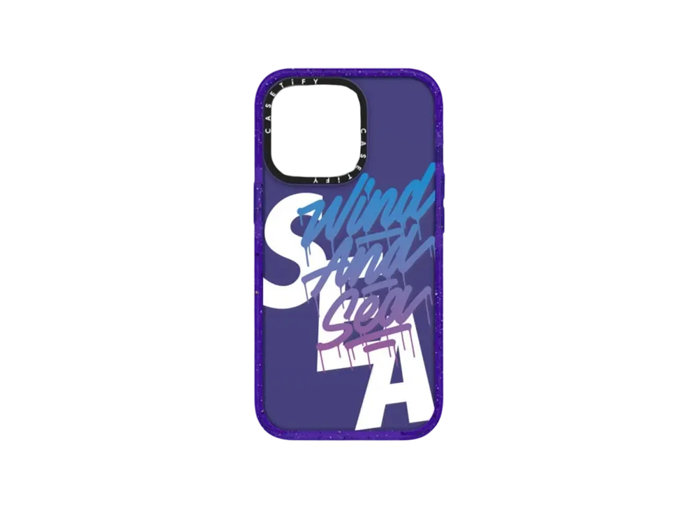 WIND AND SEA x CASETIFY x it's a living IMPACT CRUSH LOGO CASE [App-Exclusive] "Purple"