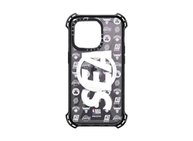 WIND AND SEA x NBA x CASETIFY (Pattern) Bounce Case "Clear Black"