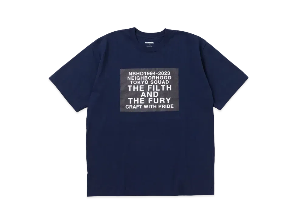 NEIGHBORHOOD NH . Tee SS-18 "Navy"