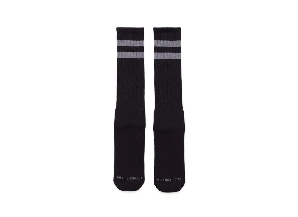 NEIGHBORHOOD Classic 3pac Long Socks "Black"
