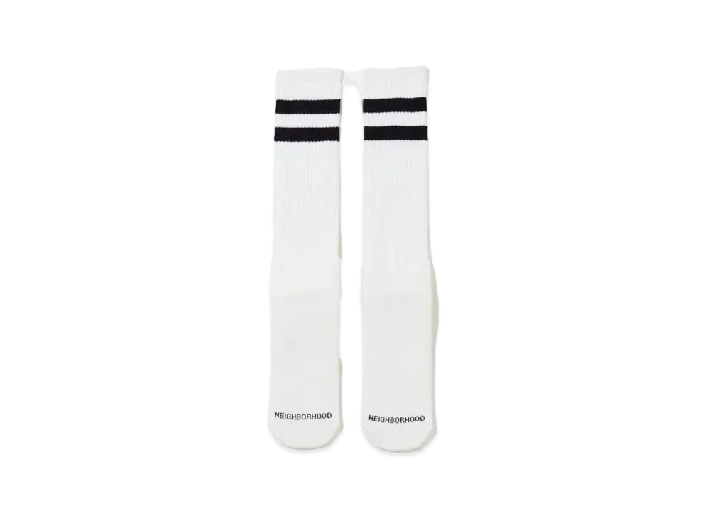 NEIGHBORHOOD Classic 3pac Long Socks "White"