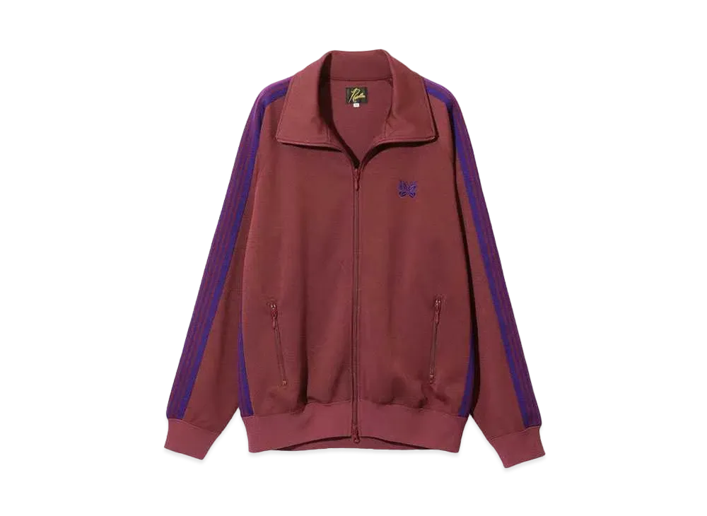 ニードルズ トラック ジャケット - ポリ スムーズ "ワイン"
