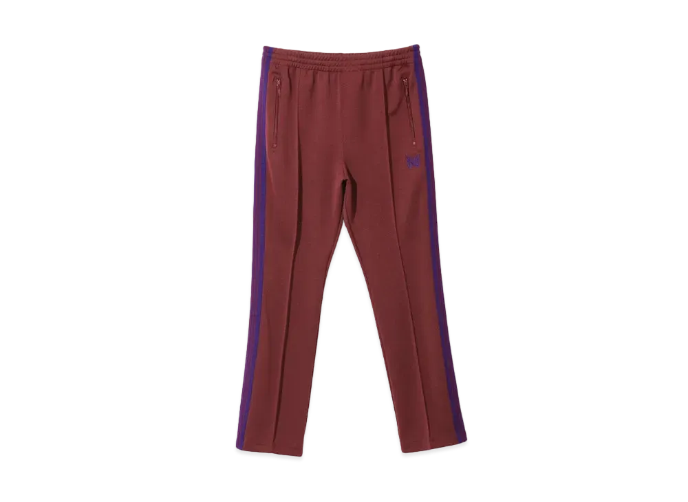 Needles Narrow Track Pant - Poly Smooth "Wine"