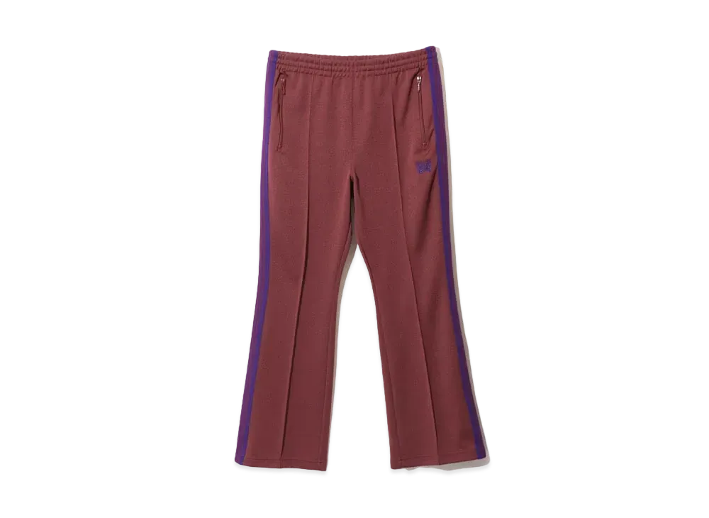 Needles Boot-Cut Track Pant - Poly Smooth "Wine"