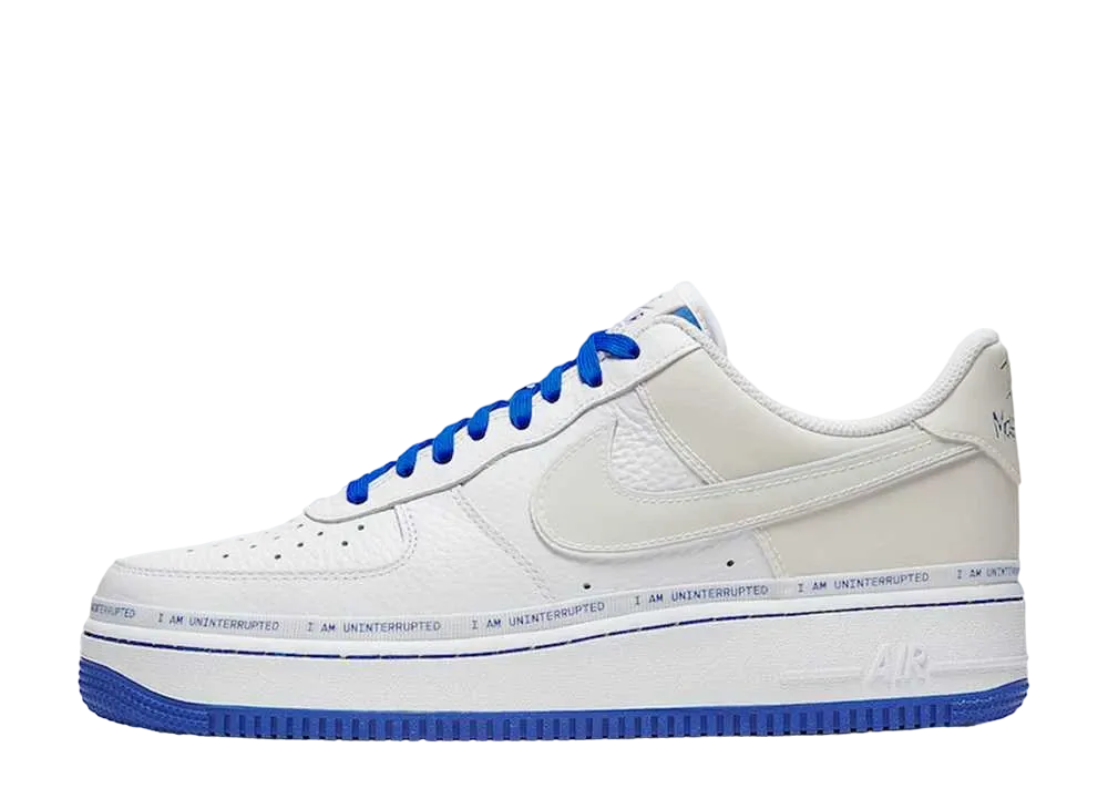 Uninterrupted × Nike Air Force 1 "White/Lapis Blue"