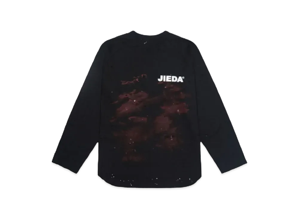HYPE DROP x JieDa PAINT OPAL BASEBALL TEE "BLACK x RED"