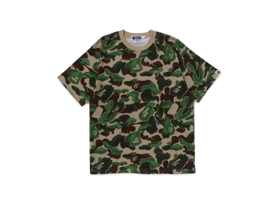 A BATHING APE Bape Art Camo Ape Head One Point Tee "Green"