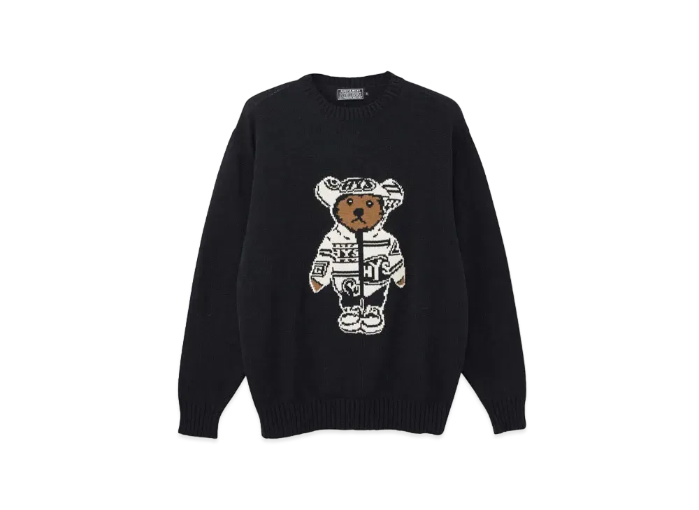 HYSTERIC GLAMOUR Hysteric Teddy Jacquard Setter "Black"
