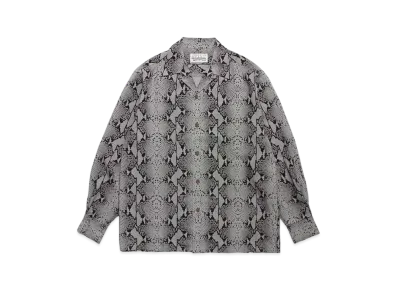 WACKO MARIA Python Open Collar Shirt "White"