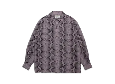 WACKO MARIA Python Open Collar Shirt "Purple"