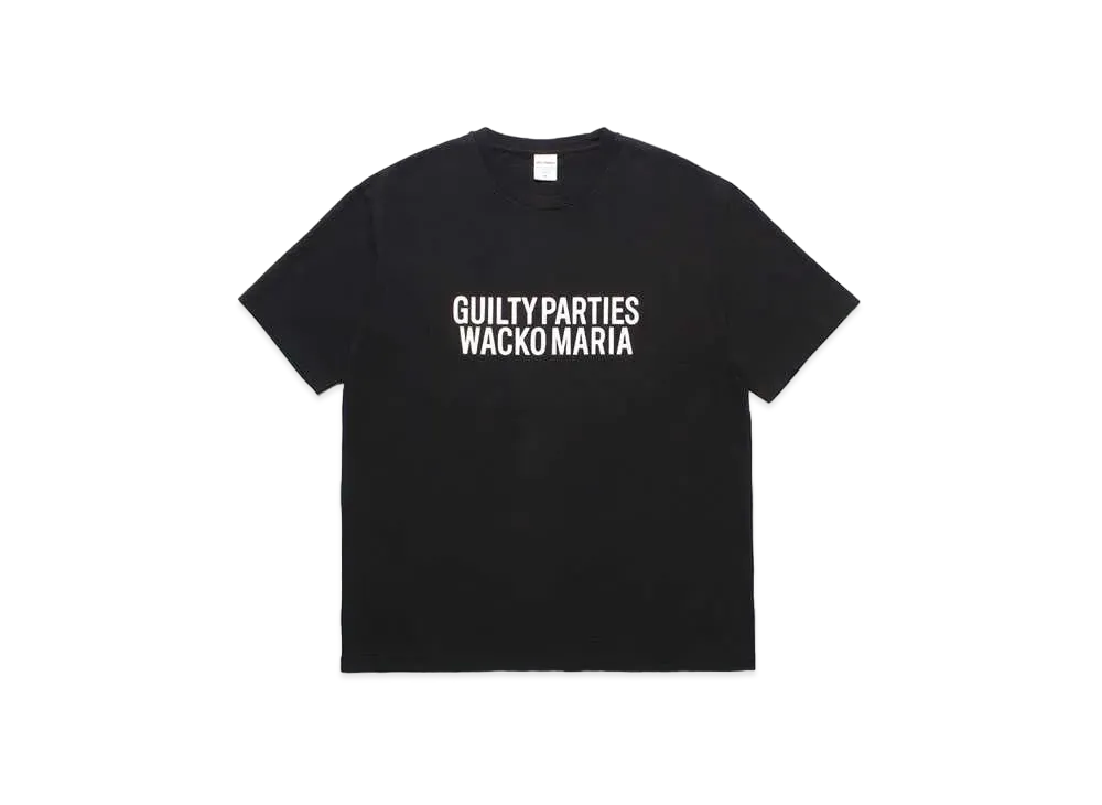 WACKO MARIA Washed Heavy Weight T-Shirt "Black"