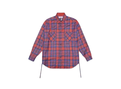 FACETASM ORIGINAL CHECK SHIRT "NAVYxPINK"