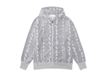 NEONSIGN Heather Python Zip Hoodie "HEATHER GRAY"