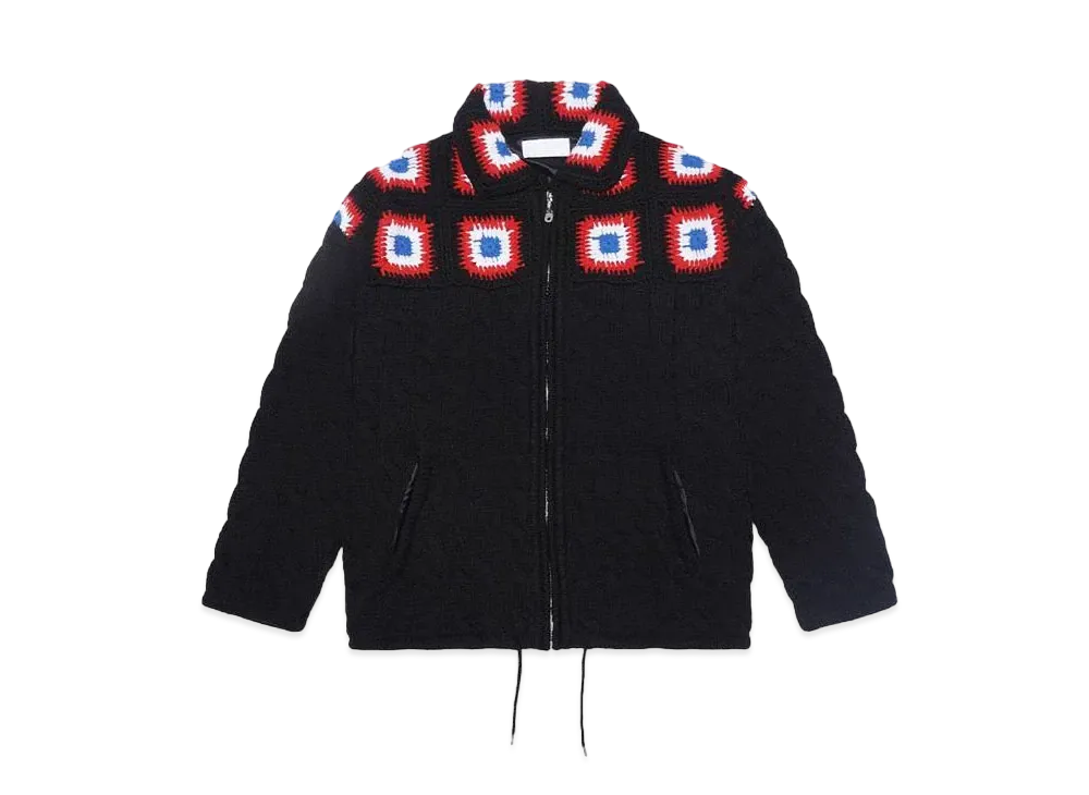 NEONSIGN Crochet Jacket "RED/BLK"
