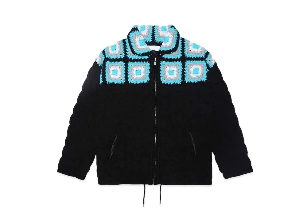 NEONSIGN Crochet Jacket "BLUE/BLK"