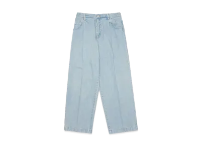 NEONSIGN Wide denim slacks "Used" "INDIGOUSED"