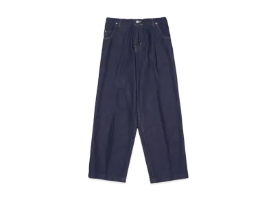 NEONSIGN Wide denim slacks "One wash" "INDIGOOW"