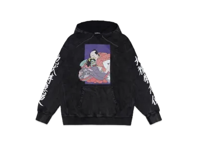 HYPE DROP x F-LAGSTUF-F ”地獄特急便" BORO HOODIE "BLACK"