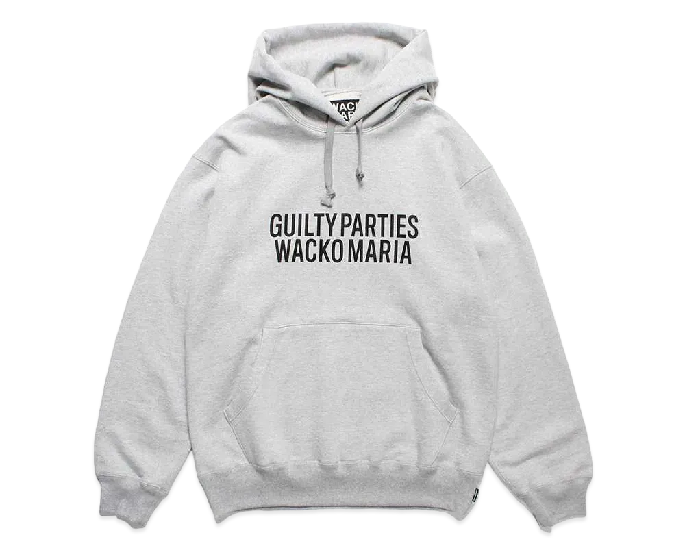 WACKO MARIA Heavy Weight Pullover Hooded Sweat Shirt "Gray"