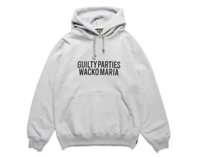 WACKO MARIA Heavy Weight Pullover Hooded Sweat Shirt "Gray"