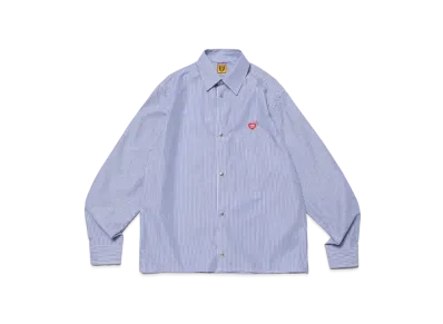 HUMAN MADE Snap Button L/S Shirt "Blue"