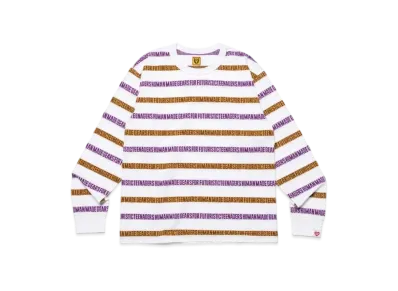 HUMAN MADE Jacquard L/S T-Shirt "White"