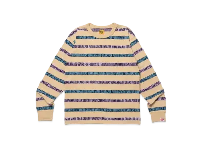 HUMAN MADE Jacquard L/S T-Shirt "Beige"