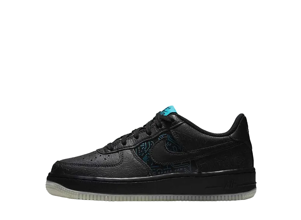 Space Players × Nike GS Air Force 1 Low "Black"