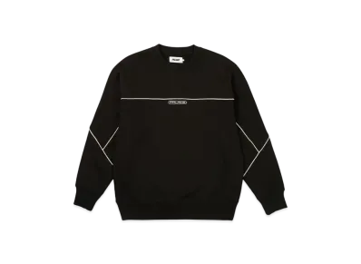 PALACE Piped Crew "Black"