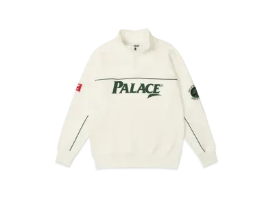 PALACE Par 1/4 Zip Funnel "White"