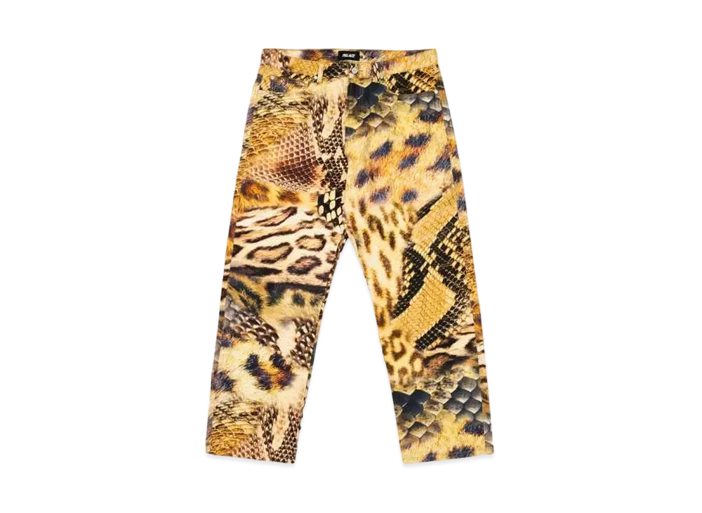 PALACE Animal Print Jean "Yellow"
