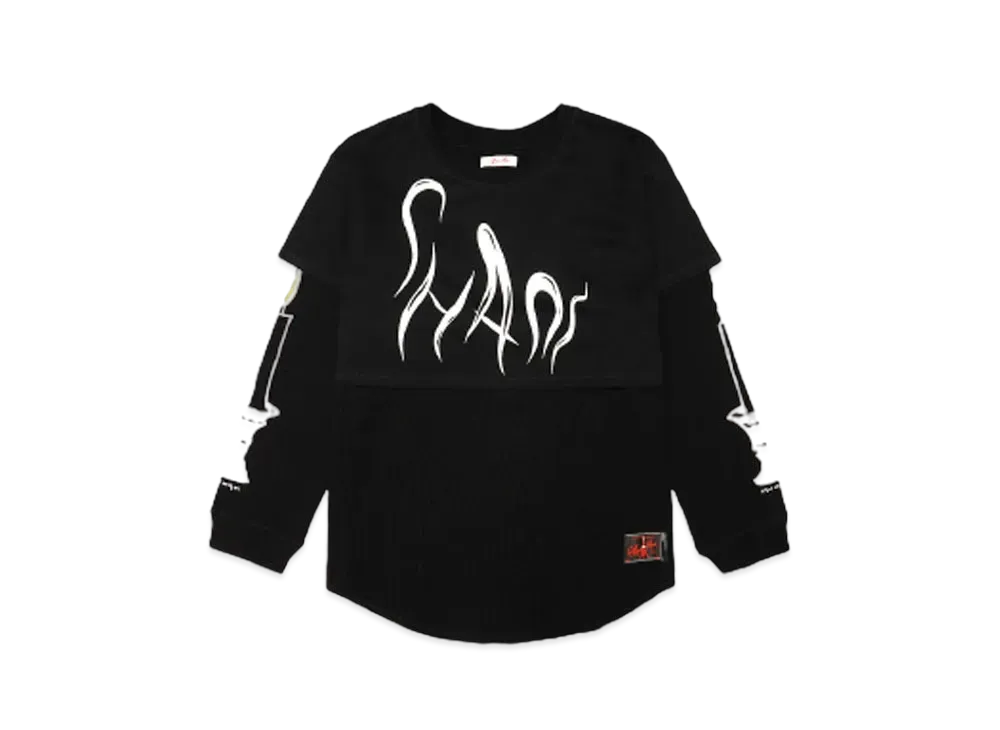 SYUMAN. Chaos layered thermal long sleeves "Blk"