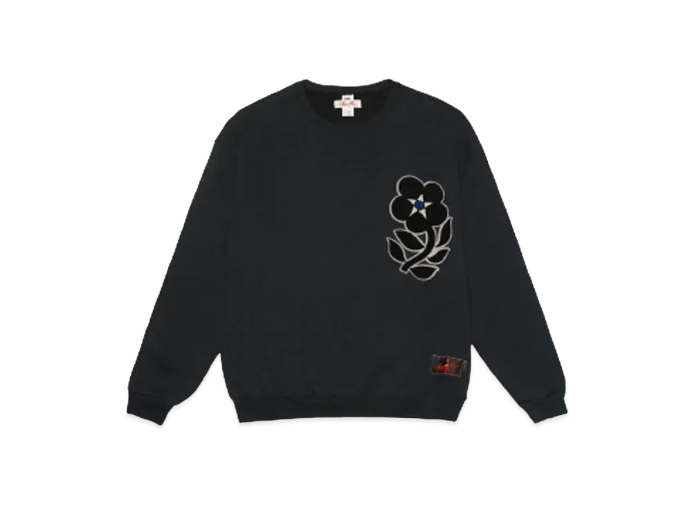 SYUMAN. Flower motif Sweat-shirts "Blk"
