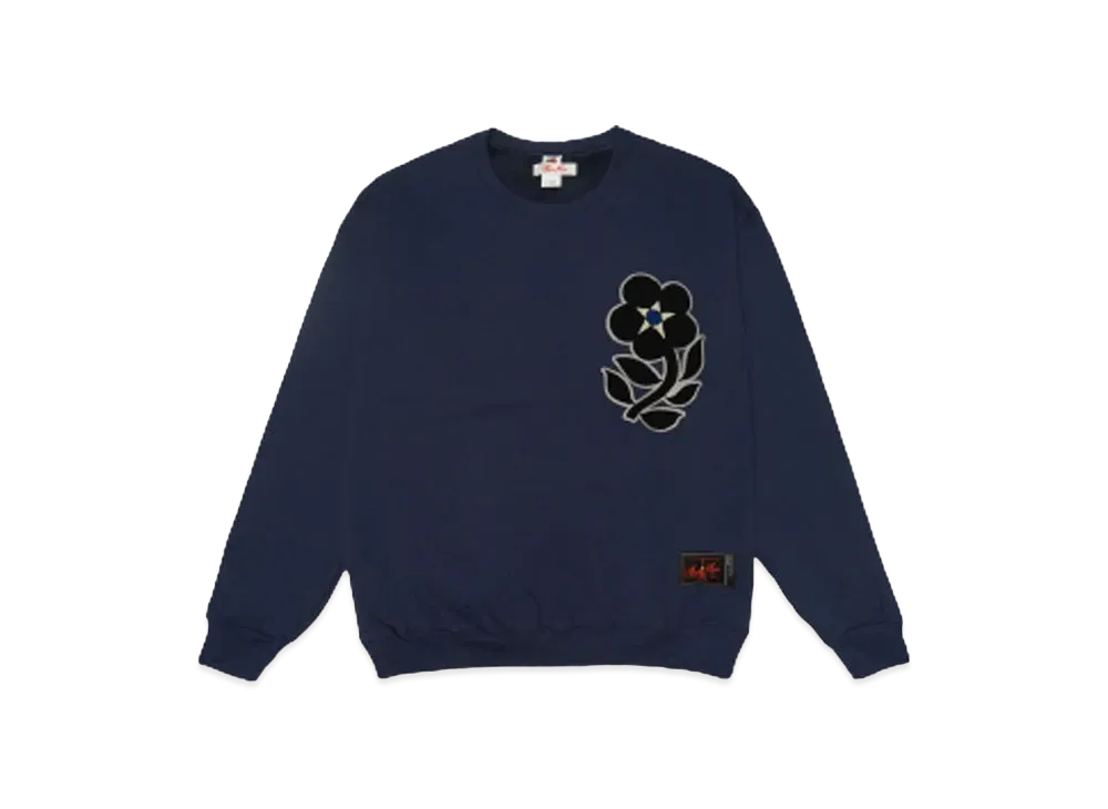 SYUMAN. Flower motif Sweat-shirts "Navy"