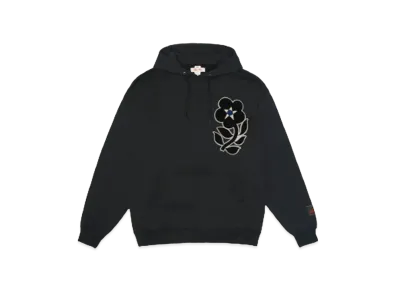SYUMAN. Flower motif Hoodie "Blk"