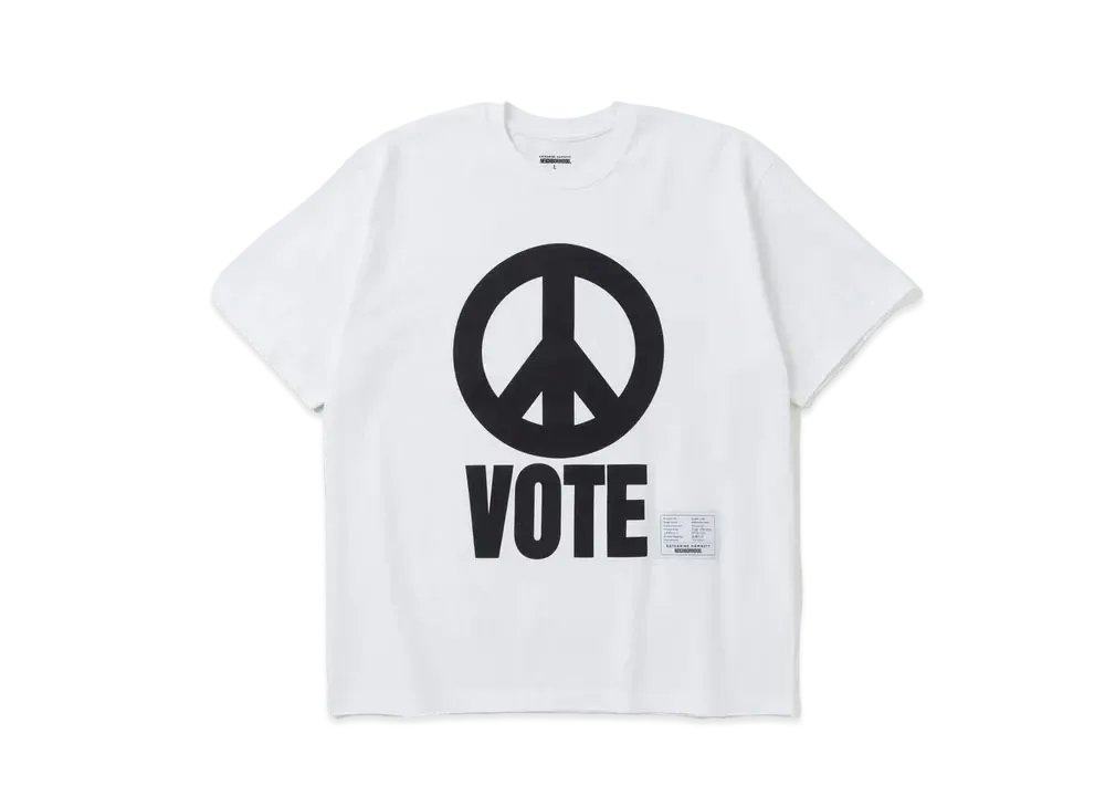 NEIGHBORHOOD x KATHARINE HAMNETT . Tee SS-1 "White"