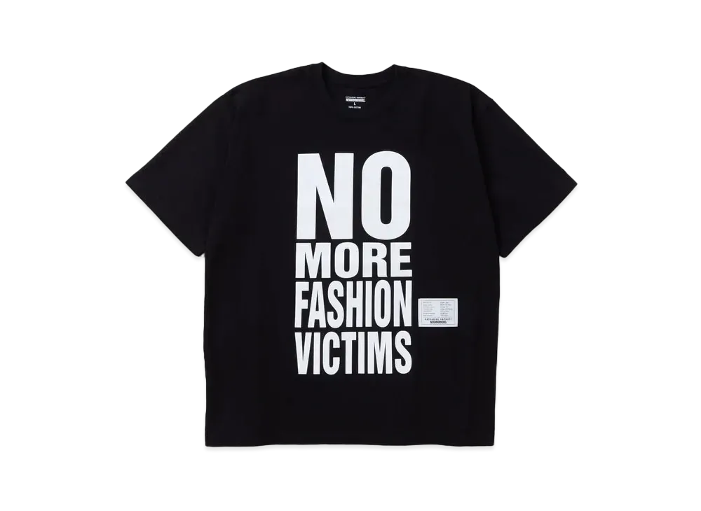 NEIGHBORHOOD x KATHARINE HAMNETT . Tee SS-2 "Black"
