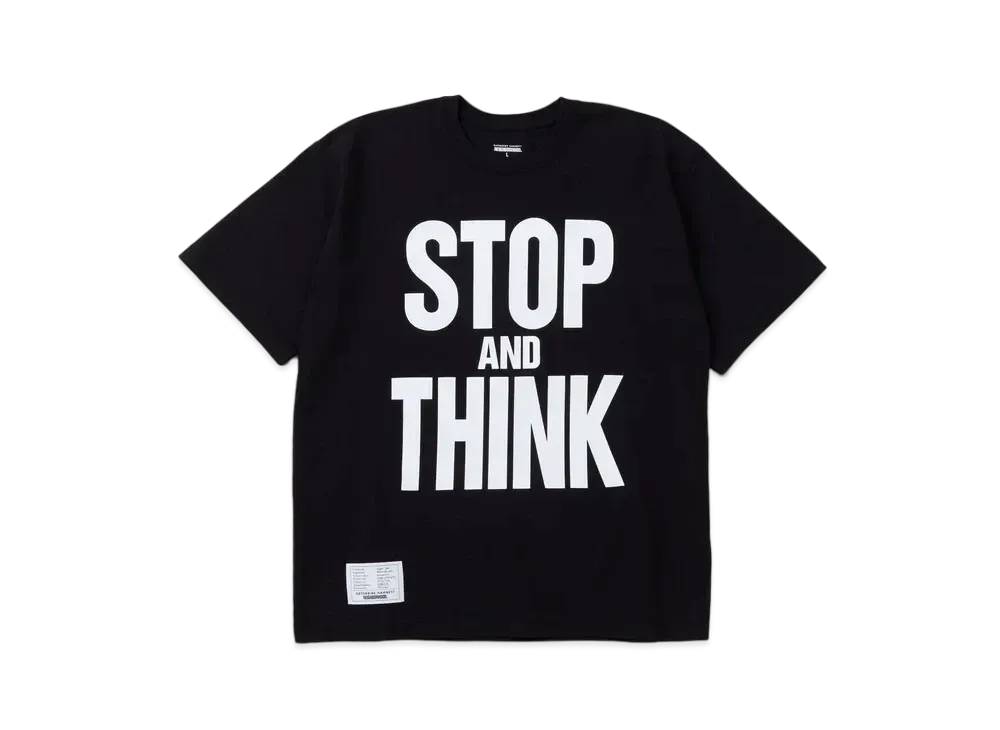 NEIGHBORHOOD x KATHARINE HAMNETT . Tee SS-4 "Black"